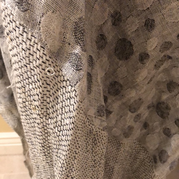 Mastro Moda made in Italy boho long tunic for coverup, oversized natural look - Picture 4 of 12